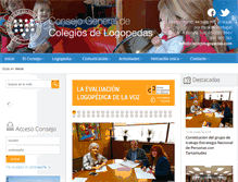 Tablet Screenshot of consejologopedas.com